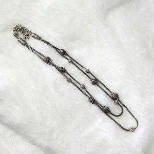 Brighton double chain necklace